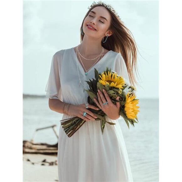 Bohemian Western Jewelry Turquoise Set Women Bohemian Pendant Layered Choker - Picture 4 of 6